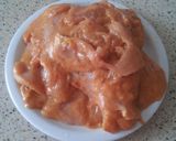 A picture of step 1 of Spinach and cheese filled chicken.