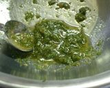 A picture of step 3 of Basil Sauce Pasta for One.