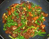 A picture of step 13 of Kung Pao Beef.