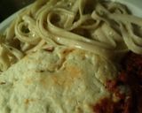 A picture of step 5 of Kandi‘s Chicken Parmesan.