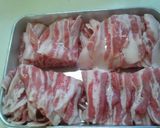 A picture of step 1 of My Grandma's Signature Dish- Steam-Simmered Pork Belly and Chinese Cabbage *.