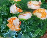 Hình bước làm 3 của món Canh Rau Tập Tàng Nấu Tôm