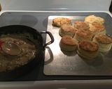 A picture of step 11 of Biscuits and Sausage Gravy.