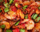 Foto langkah ke 6 dari resep Balado Udang Petai.