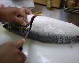 A picture of step 10 of Let's Prepare a Fish! How to Make Amberjack Sashimi.
