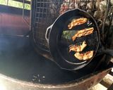 A picture of step 1 of Skillet Spinach Over An Open Fire.