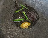 A picture of step 3 of Drumstick Potato Yogurt Curry - Sahjan Aloo Besan Kadhi - Saragva Bateta Nu Khatiyo Shaak.