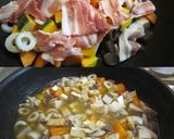 A picture of step 4 of My Family's Chunky and Filling Pork Miso Soup!!.