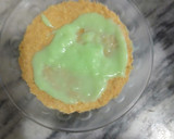 A picture of step 3 of 3 layer simple custard.