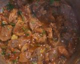 A picture of step 3 of Wet fry goat meat. #authormarathon.