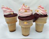 A picture of step 9 of Ice cream cone red velvet cake.