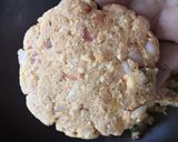 A picture of step 3 of Paneer coconut tikki.