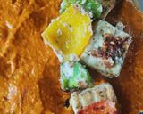 A picture of step 15 of Jain Paneer Tikka Masala Shawarma.