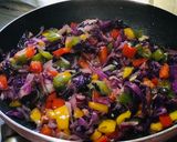 A picture of step 2 of Simple Veg. Chowmein with Leftover Noodles & Veggies.