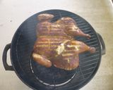 A picture of step 4 of Lee's Hickory Smoked Lemon Pepper Chicken.