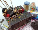 Foto langkah ke 8 dari resep Puding Cokelat Hias atau Tart Puding.
