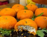Фото кроку 13 до Закуска «Мандаринки» 🍊.