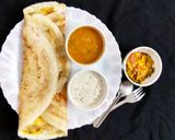 A picture of step 7 of Ghotala Dosa.