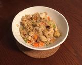 A picture of step 8 of Chicken Fried Rice.
