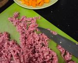 Foto del paso 1 de la receta Arroz al horno con carne, calabaza y garbanzos