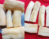 A picture of step 2 of Fried Masala Cassava.