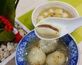 A picture of step 7 of Red Bean Mochi Dumplings in Ginger Syrup.