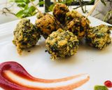 A picture of step 3 of Semolina methi mudiya.