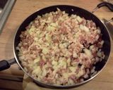 A picture of step 1 of Bacon Bomb.