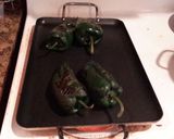 A picture of step 3 of Espagueti Verde- Green Spaghetti.