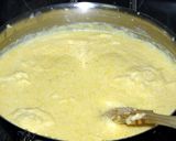 A picture of step 2 of cornmeal pudding (papas carolo).