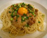 A picture of step 3 of Natto and Grated Daikon Radish Pasta.