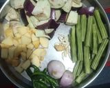 A picture of step 1 of Drumstick, Eggplant, and Lentil Dumpling Curry.