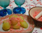 A picture of step 4 of Sakura-Colored Buttered Potatoes.