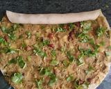 A picture of step 4 of Pinwheel samosa.