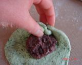 A picture of step 6 of Plump & Fluffy Anpan with Yomogi (Japanese Mugwort).