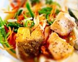 A picture of step 7 of Not Deep Fried: Fall Salmon in Nanban Sauce With Lots of Vegetables.