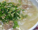 A picture of step 7 of Korean Food Beef Tendon Gumtang Style Collagen Gukbap.