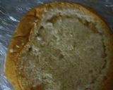 A picture of step 2 of Easy manwich in bread bowl.