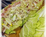 A picture of step 2 of Layered and Simmered Napa Cabbage and Pork.