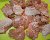 A picture of step 2 of Our Family's Chicken Nanban.