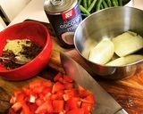 A picture of step 2 of Curry Chicken.