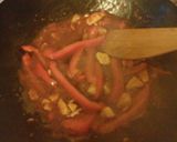 A picture of step 5 of Sweet `n` sour chicken with rice Chinese style less than 500 calories.