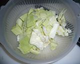 A picture of step 1 of Easy 10-Minute Cabbage Miso Soup.
