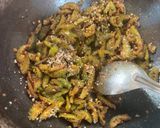 A picture of step 2 of Kartule bhaji.