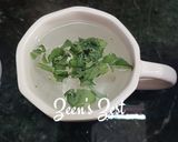 A picture of step 2 of Fresh Sage Tea.