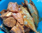 A picture of step 1 of Surmai fish fry.
