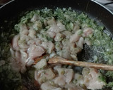 Foto del paso 5 de la receta: Fideos con salsa verde y pollo muy rica