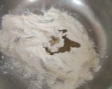 A picture of step 1 of Colourful Sweet Thandai Mathri.