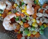 รูปขั้นตอนการทำที่ 1 ของ ข้าวบุกผัด เขียวหวาน กุ้ง หมูสับ ไข่ คลีน