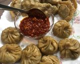 A picture of step 7 of Whole Wheat paneer momos.